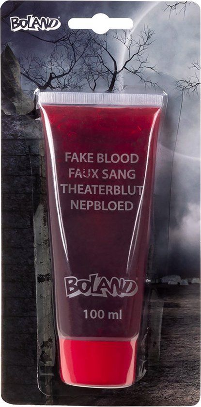Boland Tube Nepbloed - 100 ml - Vloeibare Schmink - Halloween, Carnaval, Themafeest - Rood