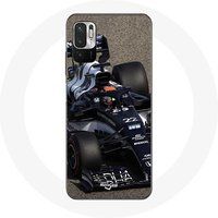 Maniacase Hoesje voor Xiaomi Redmi Note 10T 5G Formule 1 Yuki Tsunoda F1 coureur Blauw