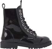 Vingino Eva High Veterboots - Laarzen Met Veters - Meisjes - Zwart - Maat 27