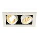 SLV KADUX 2 Verzonken spot GU10 Wit Aluminium 2x GU10