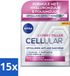 NIVEA CELLULAR Expert Filler Dagcrème Anti-Veroudering Gezichtscrème SPF 15 met Hyaluronzuur, Creatine & Foliumzuur - 50 ml - 15 stuks