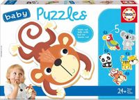 Educa Set van 5 Puzzels Kinderen Dieren