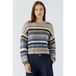 OUI gebreide gestreepte trui met wol - beige