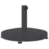 VidaXL Parasolvoet 24.6 kg donkergrijs rond