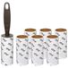 5Five Kledingroller/kleefroller - grijs - 21 cm - 10 vellen met 6 extra rollen - Pluizenroller - Kledingborstel