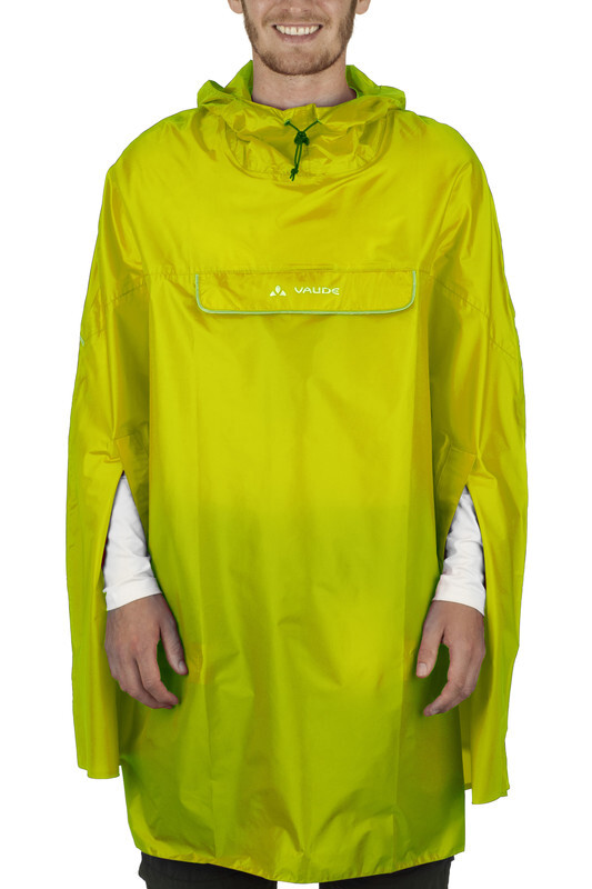 Vaude Valdipino Poncho lemon Regenjas 2016