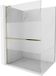 Mexen Kioto+ L douchewand met plank Walk-in 70 x 200 cm, transparant/mat, goud