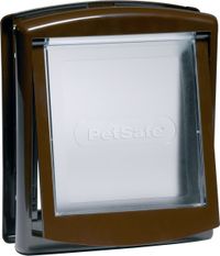 Staywell 730 Kattenluik - Small - Bruin/Transparant