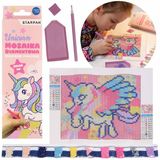 sarcia.eu Eenhoorn, creatieve set voor meisjes, diamantmozaïek 20x20 cm, kunstset