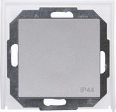 Kopp Athenis inbouwspot, vochtbestendig, 3-voudig frame, staalkleurig, 402747086