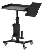 Merkloos POARMEEY Tattoo Tray Cart op wielen met verlengstuk Draaibaar tattootafelstation Veelzijdige rollende gereedschapsbak voor artiestenstudio en schoonheidssalon
