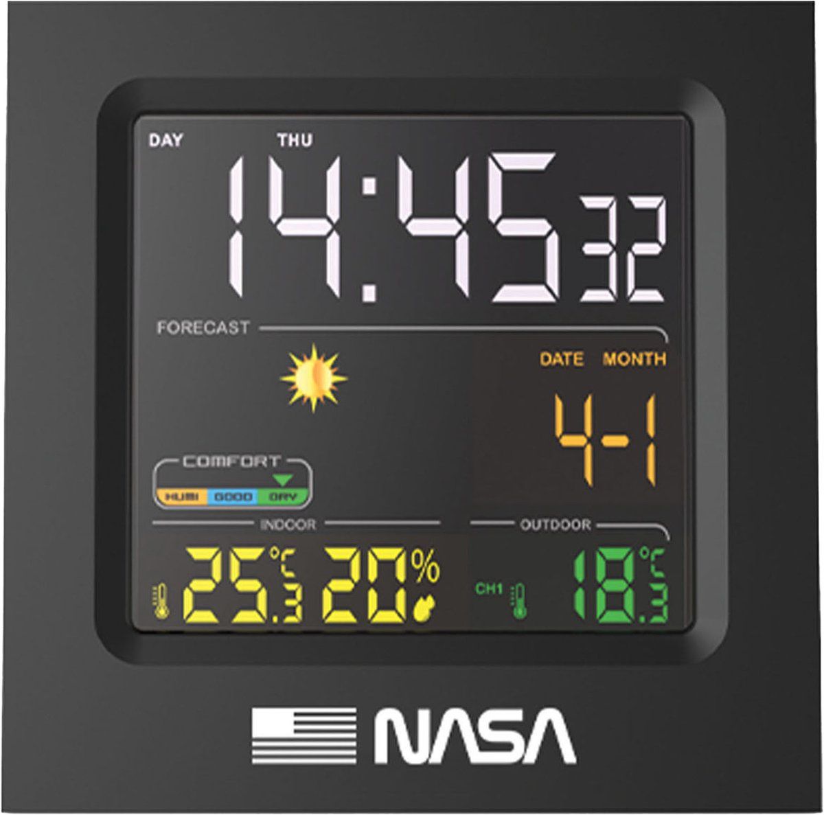 Nasa WS300 Weerstation - kleur zwart