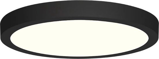 BES LED LED Downlight - 18W - 4200K - Black - Round - Ø225mm