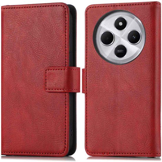 imoshion Luxe Bookcase voor de Xiaomi Redmi 14C - Rood