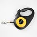 Julius-K9 Retractable Dog Lead, L - 5 m Tape, Black/Orange