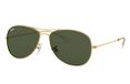Ray-Ban Cockpit RB3362 001 Zonnebril Goud Groen Piloot Unisex Volwassen