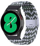 By Qubix Qubix - Braided nylon bandje - Groen / grijs - geschikt voor Huawei Watch 5 - 46mm