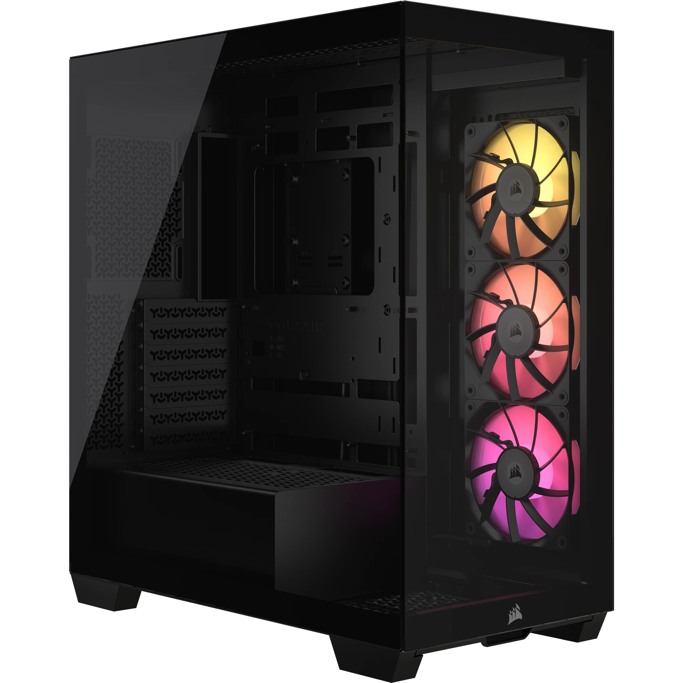 Corsair iCUE LINK 3500X RGB Midi Tower - Black - Tempered Glass - E-ATX