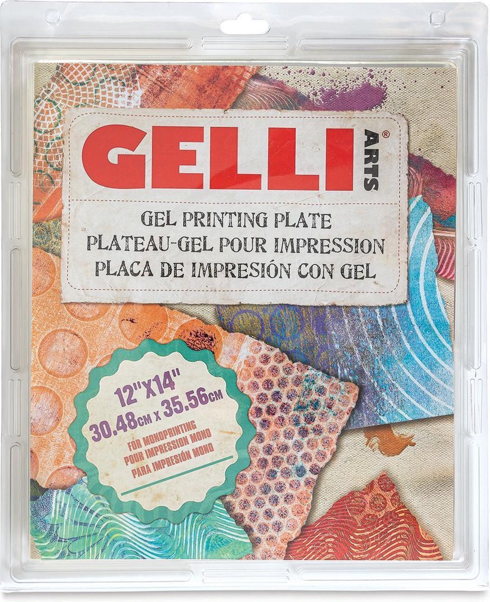 Gelliarts Gelli Arts Gelli Plate Student- drukplaat voor monoprints - rechthoek 12x14 inch