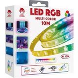 Geek Monkeys 10 m RGB XL LED-strip met siliconencoating + afstandsbediening
