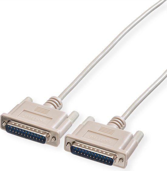 Roline RS232 kabel 25pol. M/M, 1,8 m