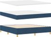 vidaXL Boxspringbed met hoofdeinde, blauw, 200 x 180 cm, gestoffeerd