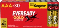 Energizer Eveready Gold - Piles - AAA (LR03) - Alcaline - 30 pièces