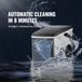 Machine à glaçons - Machine à glace - Auto-réfrigérant - Nettoyage automatique - 13 kg par 24h - Gris
