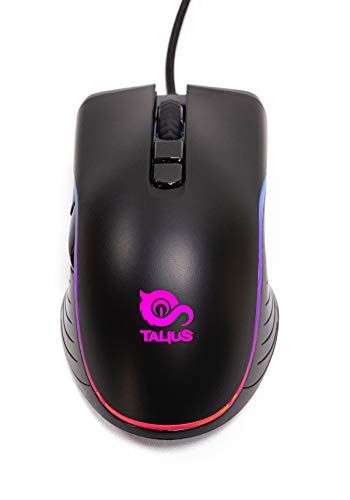 TALIUS Tal-spitfire - Muis - Zwart - USB - 12000 DPI - 180 cm kabel