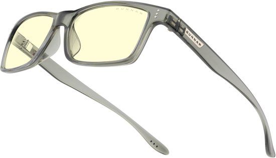 Gunnar Optiks GUNNAR Vertex Smoke Gaming Bril Computerbril Blauw Licht Bril Blue Light Glasses 0.2 Sterkte Amber