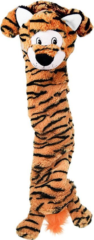 Kong Stretchezz Jumbo Tijger - Hondenspeelgoed - XL - Bruin