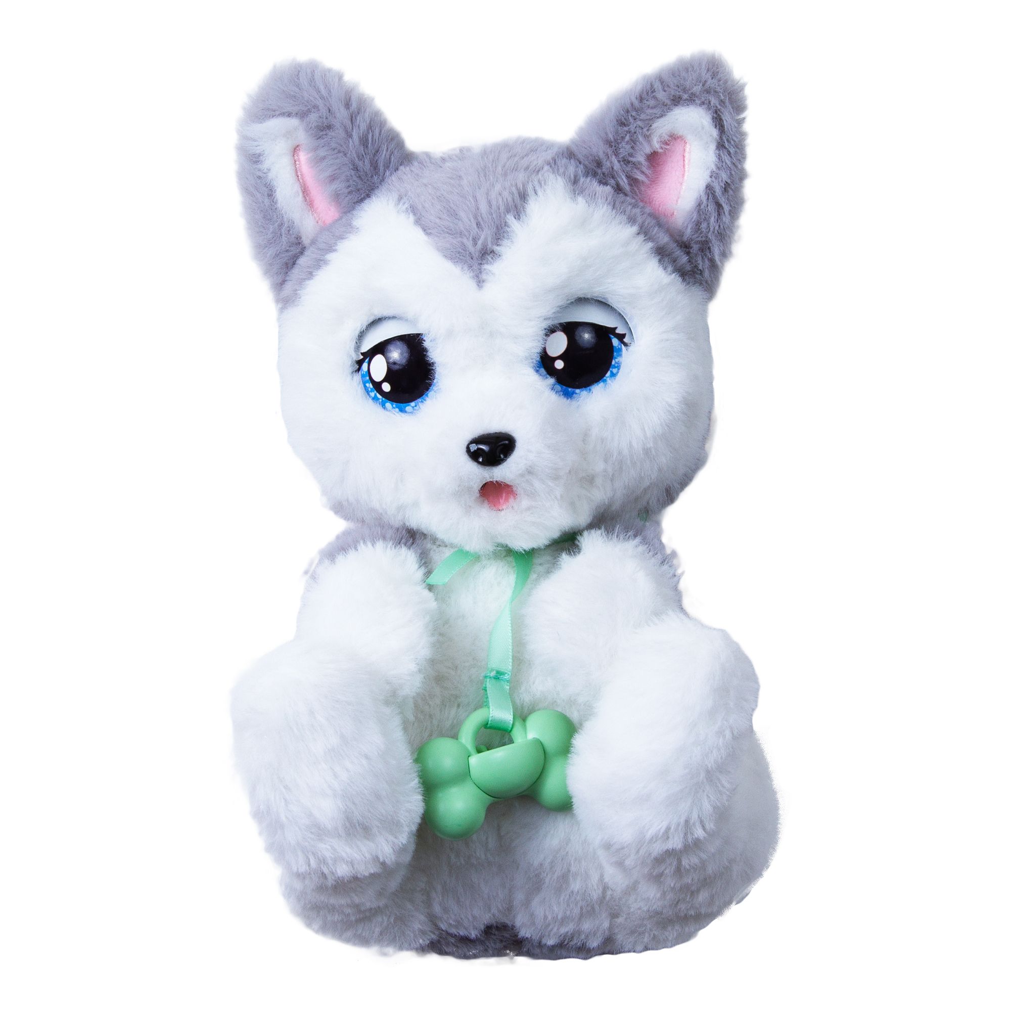 IMC Toys Baby Paws Husky Interactieve Pluchen Hond - 20cm - 18+ maanden
