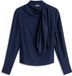 Tommy Hilfiger Dames Blouse 42 Viscose Donkerblauw