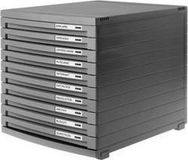 HAN CONTUR 1510-191 Ladebox Donkergrijs DIN A4, DIN B4, DIN C4 Aantal lades: 10