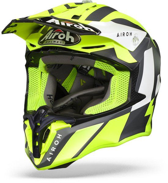 Airoh Twist 2.0 Lift Geel Zwart Crosshelm - Helm