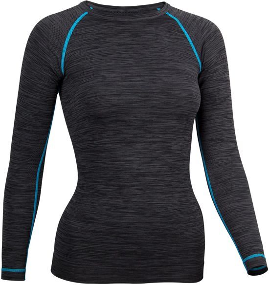 Avento Thermoshirt Dames - Superior - Zwart/Aqua - 40