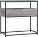 vidaXL Wandtafel 75x40x75 cm bewerkt hout grijs sonoma eikenkleurig