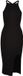 Urban Classics Midi Rib Knit Crossed Back Jurk Zwart XL