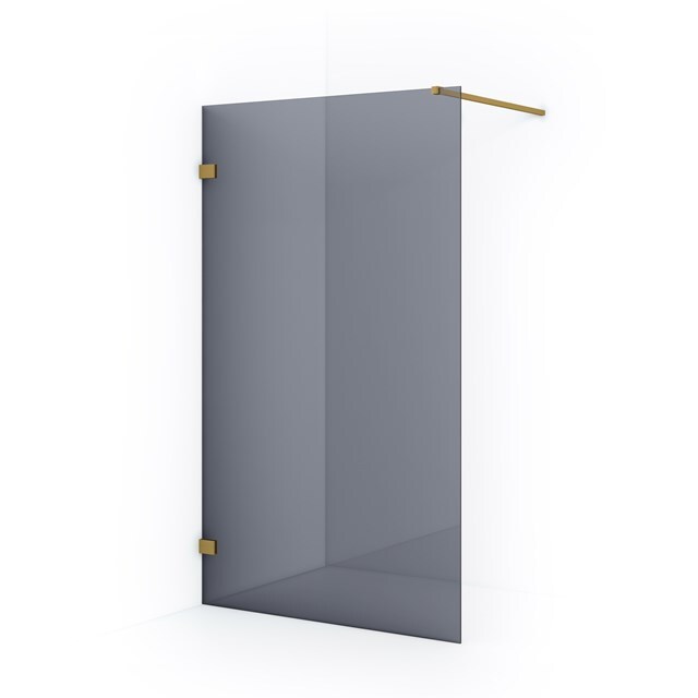 Maxaro Inloopdouche Diamond 120cm 8mm Rookglas Veiligheidsglas Goud