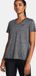 Under Armour Tech Twist V-Neck Sportshirt dames Grijs XS/34