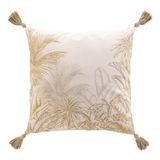 Douceur d'intérieur Removable Cushion (45 x 45 cm) Dune, Printed Cotton/Polyester