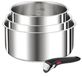 Tefal Ingenio Preference L898S444 4-delige Pannenset - Edelstahl