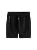 Next - Heren - Slim-fit jersey short met ritszakje - Zwart