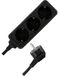 REV 00120811 stekkerdoos, 3-voudig, 5 m, 3500 W, zwart