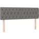 DESIGN IN Têtes De Lit Gris Foncé 160x7x78/88 Cm Tissu