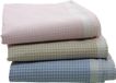 racky Swan Textiel 12 stuks - Dames zakdoeken Vintage Ruit - Katoenen en stoffen zakdoeken - 30 - Blauw