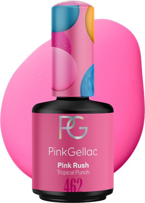 Pink Gellac Gellak - 462 Pink Rush Tropical Punch Collectie - 15ml - Gel Nagellak