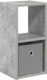 vidaXL Nachtkastje Beton Grijs 25,5 x 22 x 49,5 cm Bewerkt hout