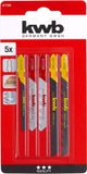 KWB - Decoupeerzaagbladen - Hout en Metaal (5 stuks)
