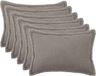 vidaXL HOUTEN Bouclé Kussensloop Lichtgrijs 50 x 80 cm (6 stuks)